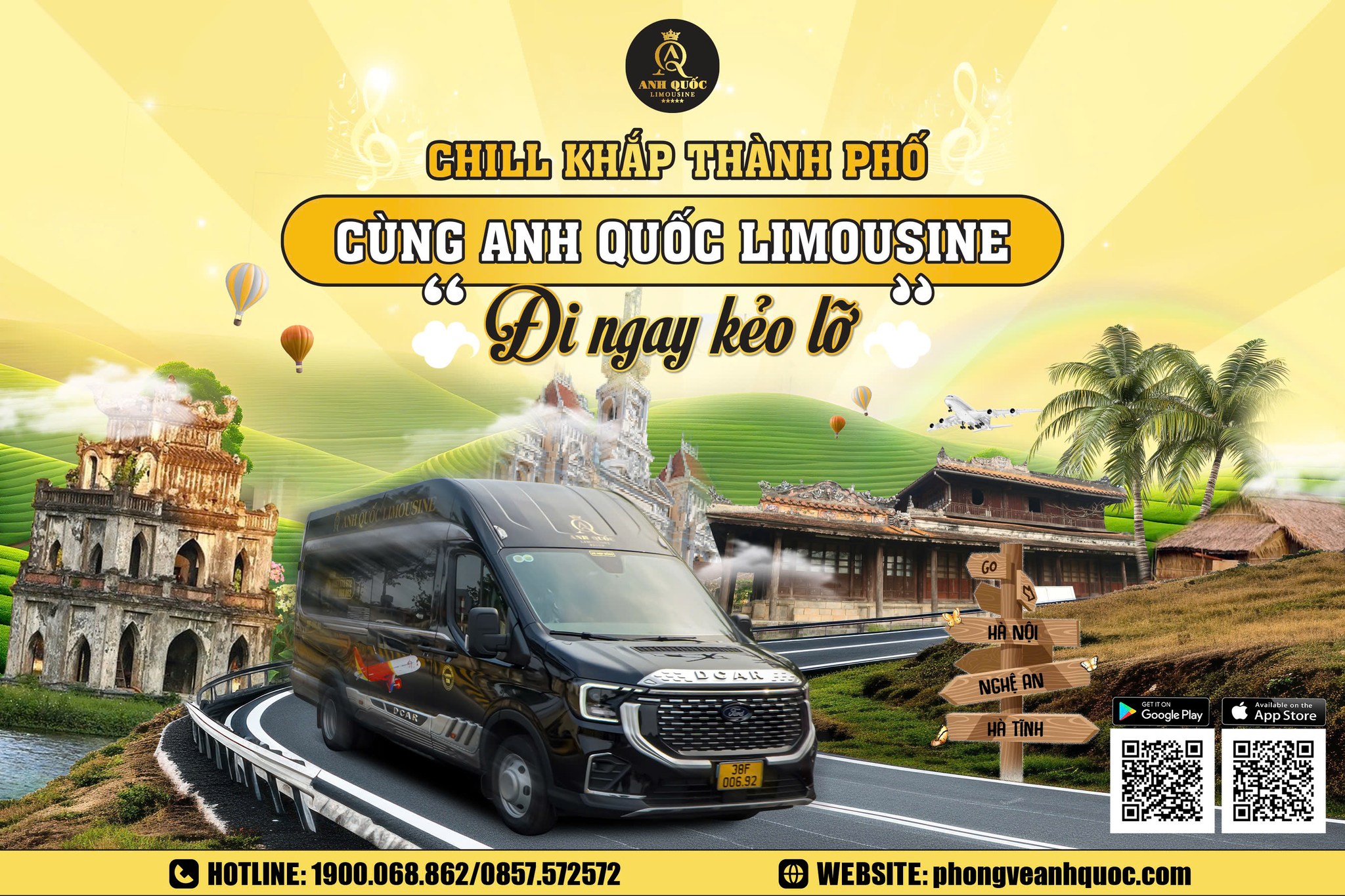 Xe Limousine Hà Nội - Vinh - Hà Tĩnh giá rẻ